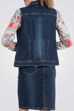 ווסט ג'ינס בצבע כחול כהה