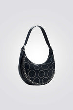 תיק כתף חצי ירח אלגנטי בצבע שחור | דסיגואל