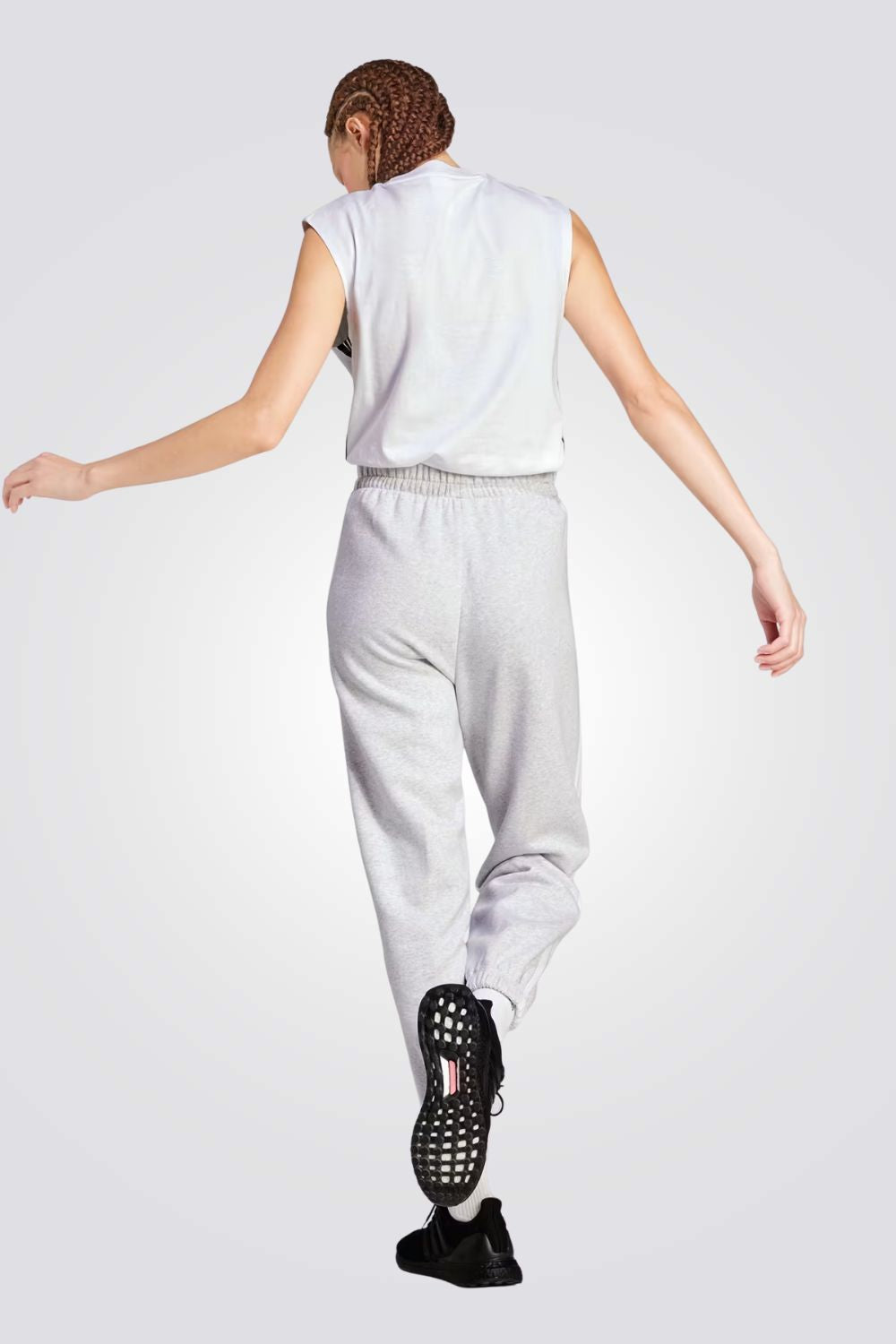 מכנסי טרנינג לנשים בצבע אפור