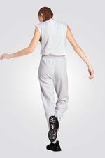 מכנסי טרנינג לנשים בצבע אפור