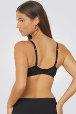 חזיית תחרה בריפוד קל PANAMA שחורה