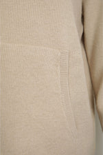 ג'קט ריב סרוג עם קפוצ'ון | קנת קול