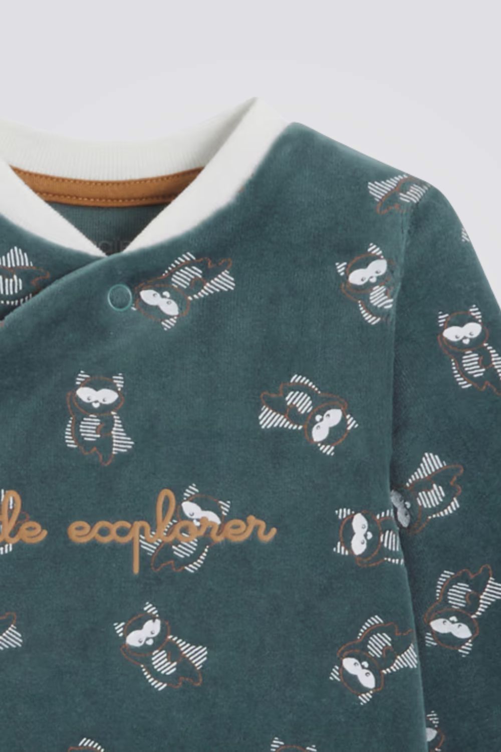 אוברול פיג'מה לתינוקות עם הדפס | אובייבי 