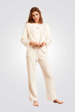 מכנסי פנאי CURT בצבע שמנת