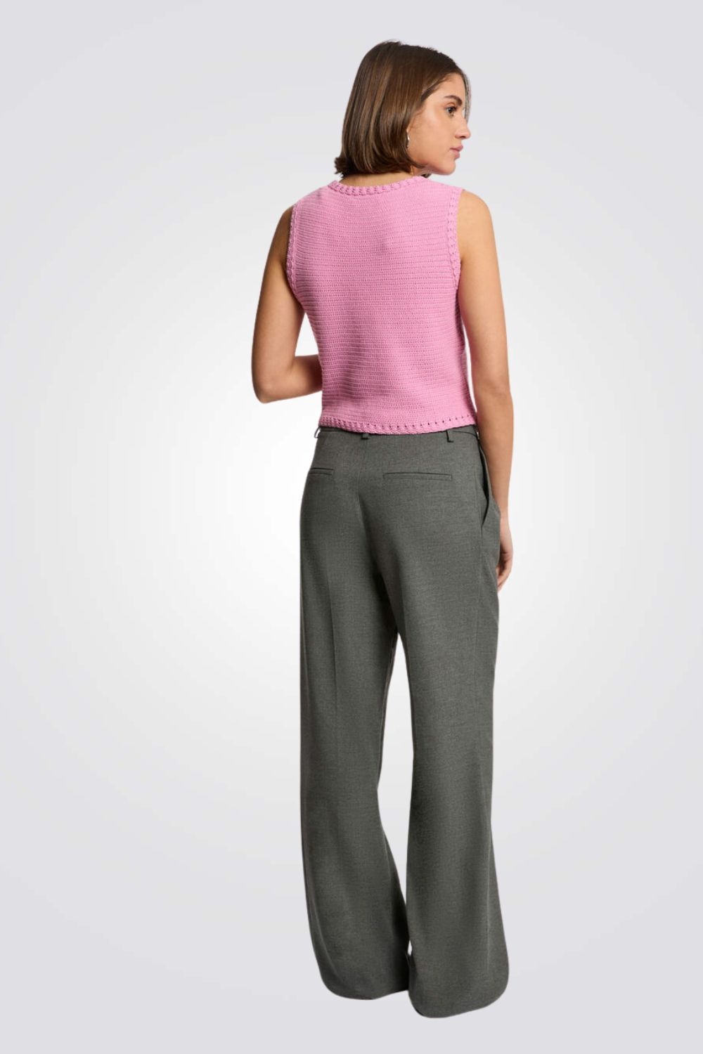 ווסט סריג בצבע ורוד