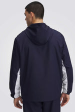 ג'קט עם קפוצ'ון לגברים בצבע נייבי