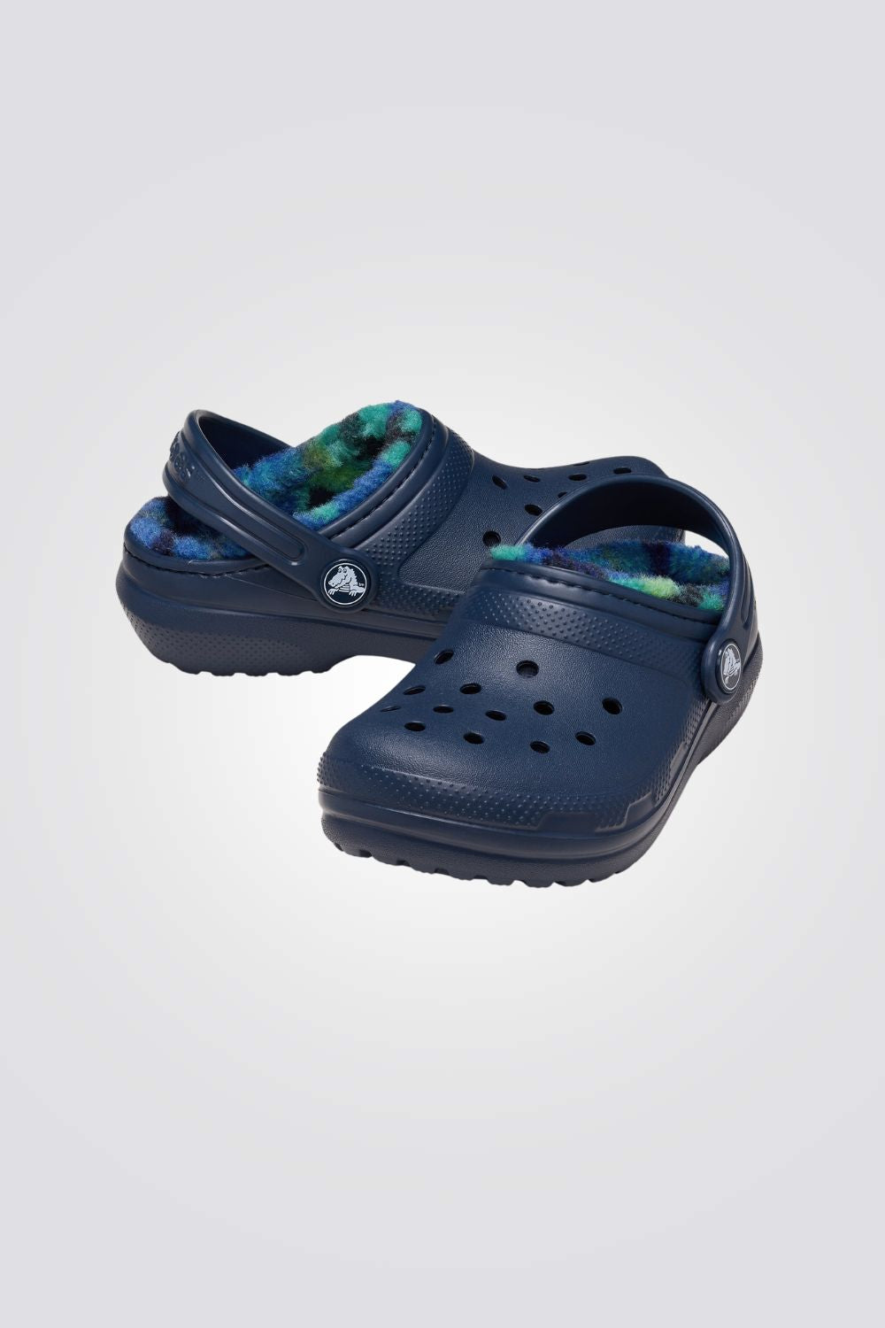 כפכפי פרווה לילדים במידות קטנות Classic Lined Bold Check Clog T | קרוקס