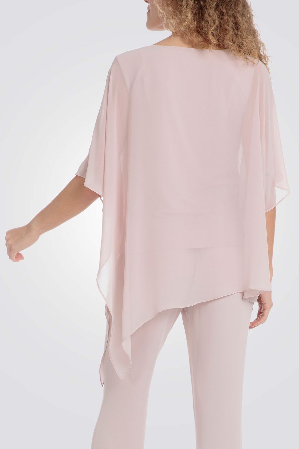 חולצה שוולי עטלף בצבע ורוד