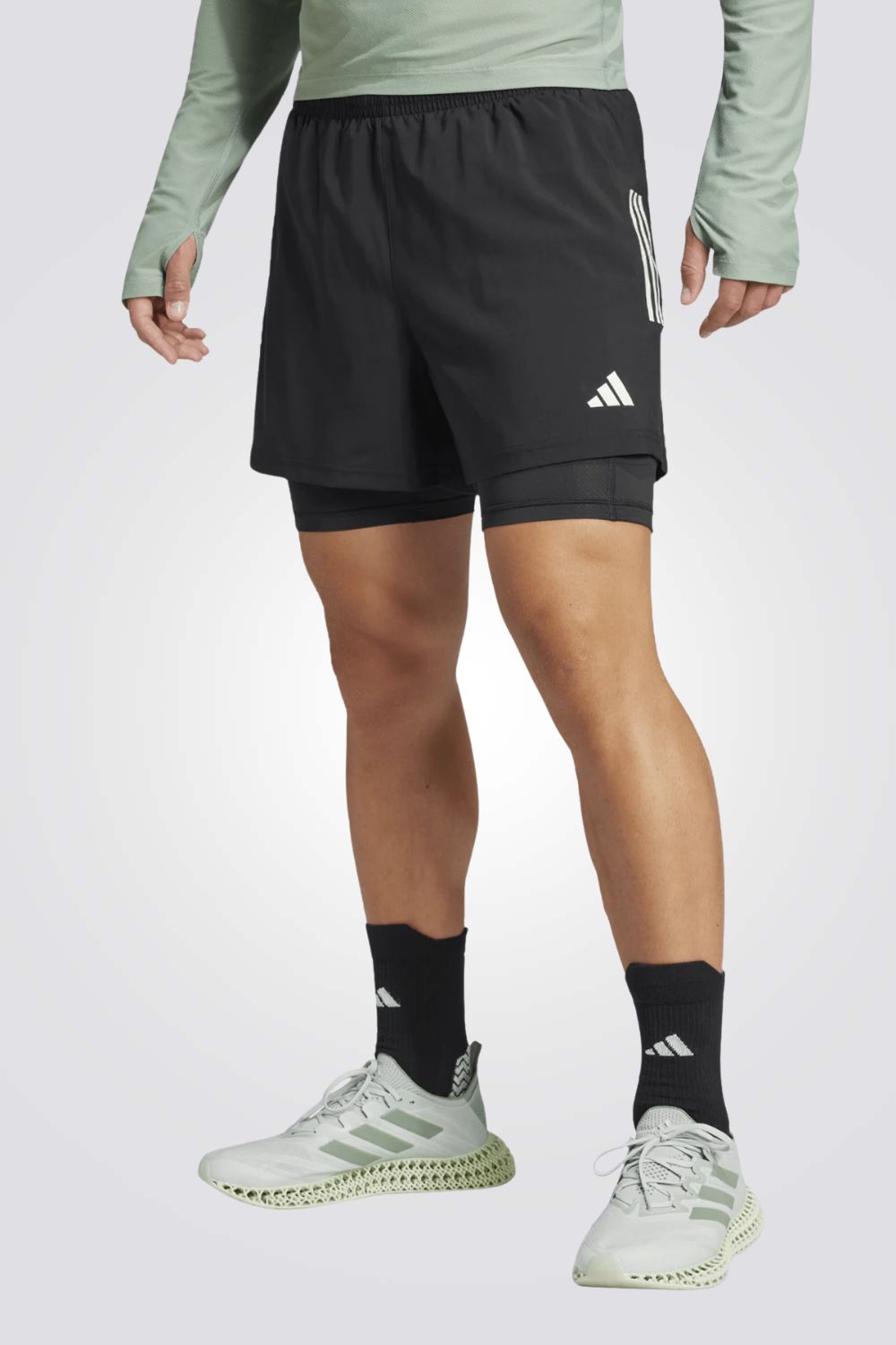 מכנסי ספורט קצרים Own the Run Climacool 2in1 לגברים