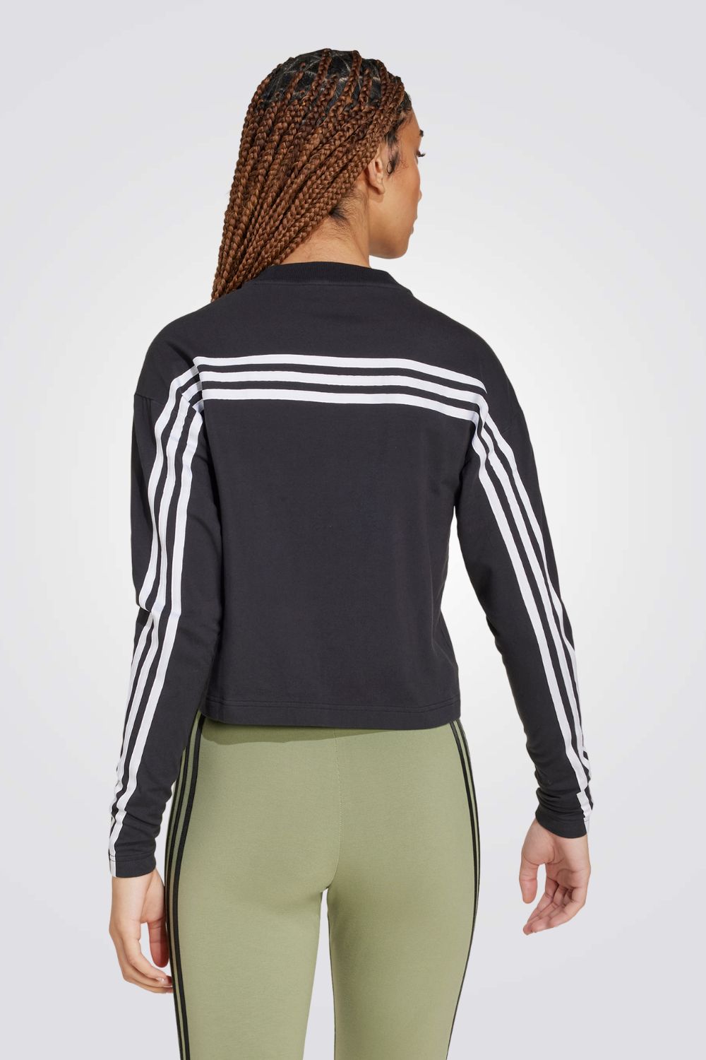 טי שירט בצבע שחור FUTURE ICONS 3 שרוול ארוך 