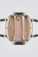 תיק יד לנשים בצבע לבן 