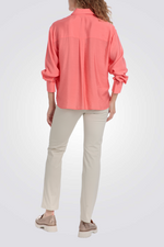 חולצה ארוכה בצבע קורל