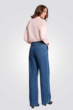 חולצה ארוכה עם תחרה | מורגן