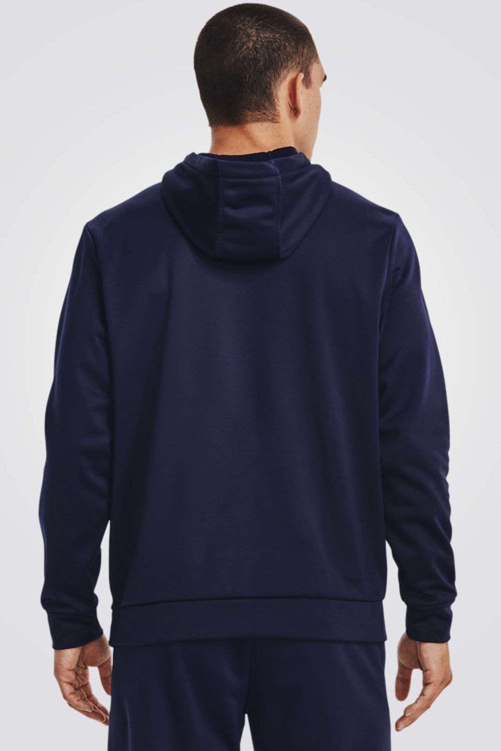 סווטשירט קפוצ'ון FLEECE בצבע נייבי