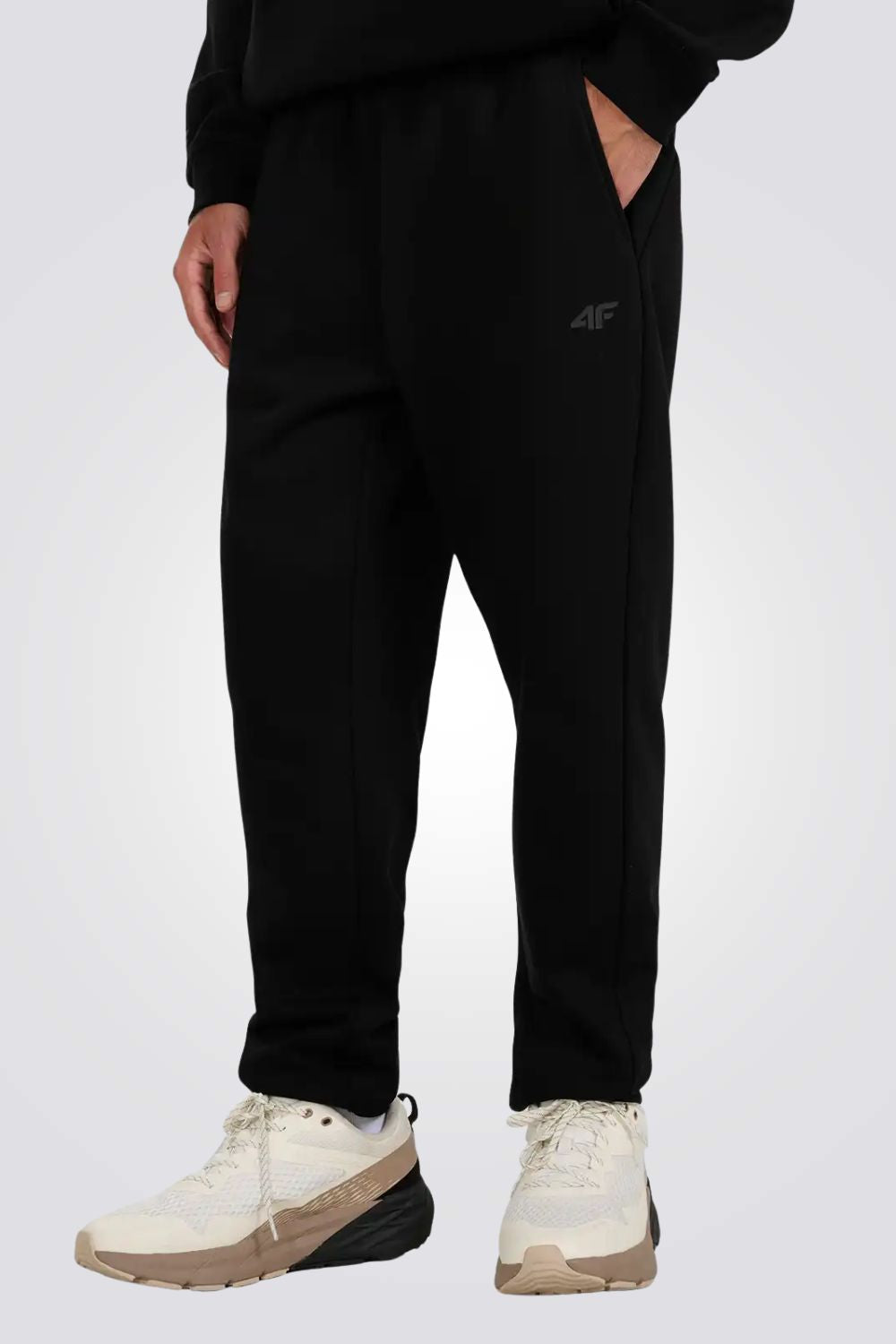 מכנסי טרנינג בגזרה ישרה לגברים | 4F 