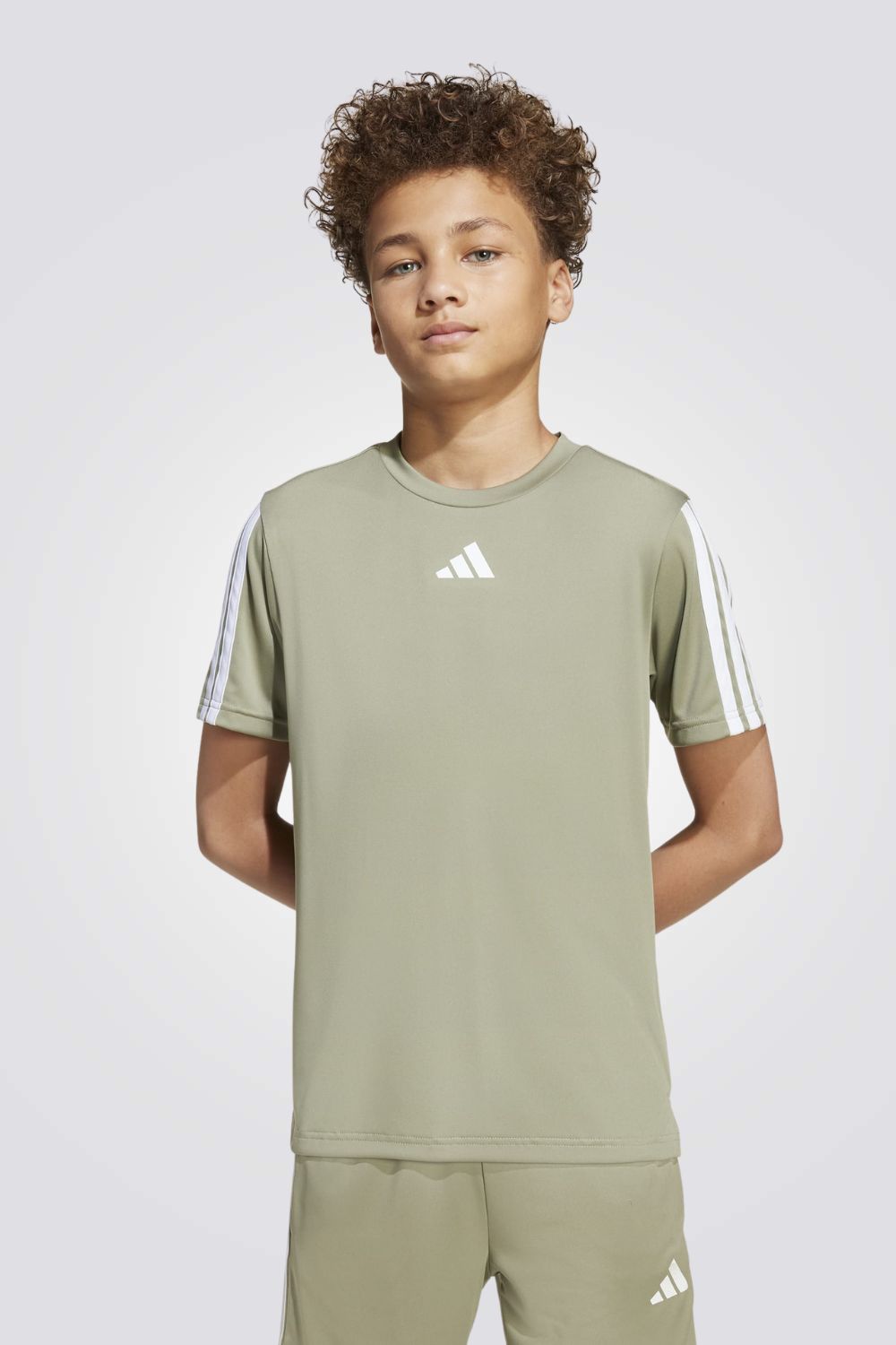 טישירט ספורט Train Essentials 3-Stripes לילדים ונוער