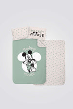 סט מצעים מיטה וחצי 120/200 ס"מ MICKEY green | דיסני