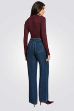 חולצת סריג עם צווארון פולו לנשים | מורגן