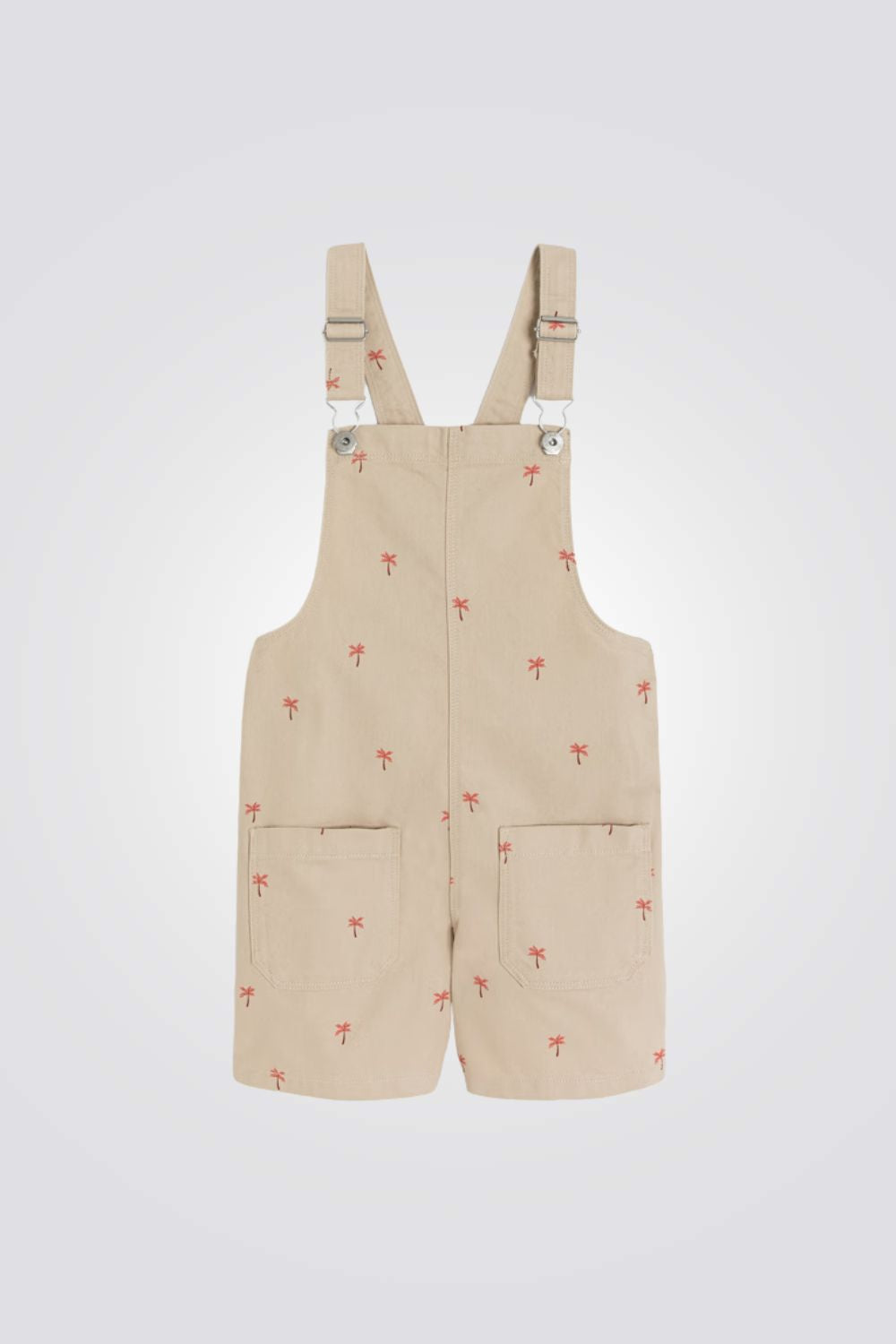 אוברול בד בצבע בז' לילדות