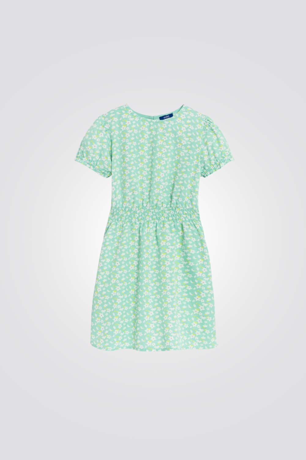 שמלה פרחונית קצרה לבנות 