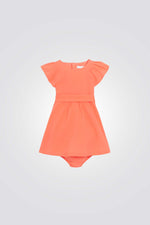 שמלה לתינוקות בצבע כתום 