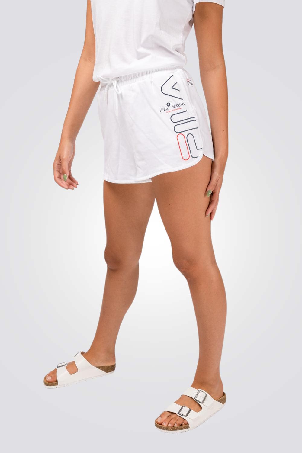 מכנסיים קצרים SIDE LOGO WHITE