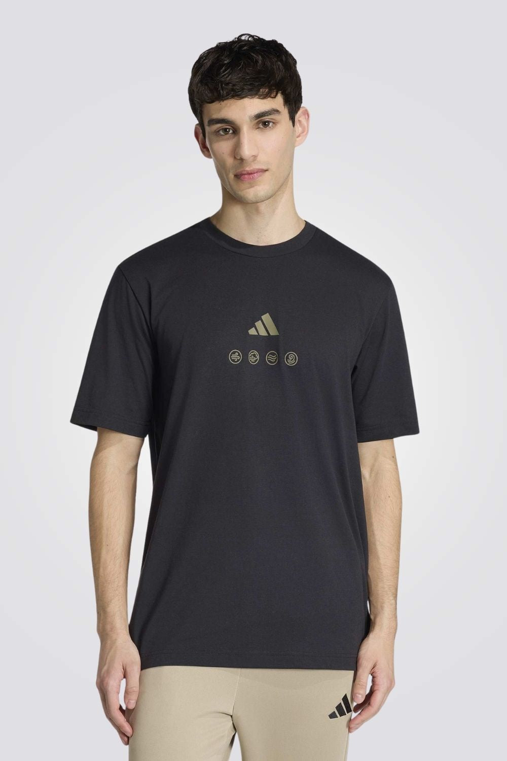 טישירט קצרה עם הדפס לגברים | אדידס