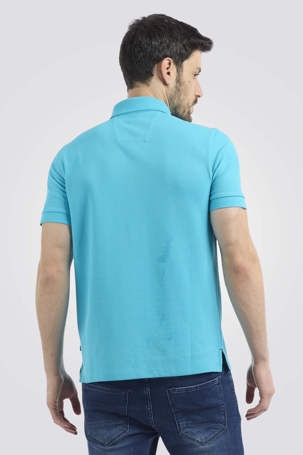  חולצת פולו SLIM FIT כחולה לגברים | נאוטיקה