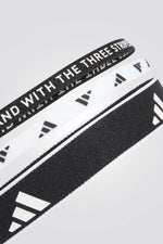 סט שלושה סרטי ראש בגווני שחור ולבן | אדידס 