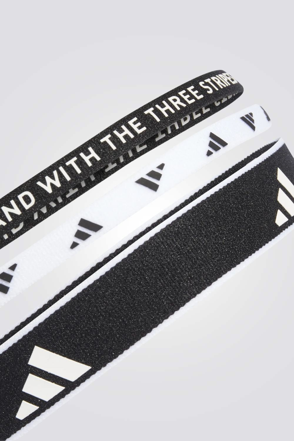 סט שלושה סרטי ראש בגווני שחור ולבן | אדידס 