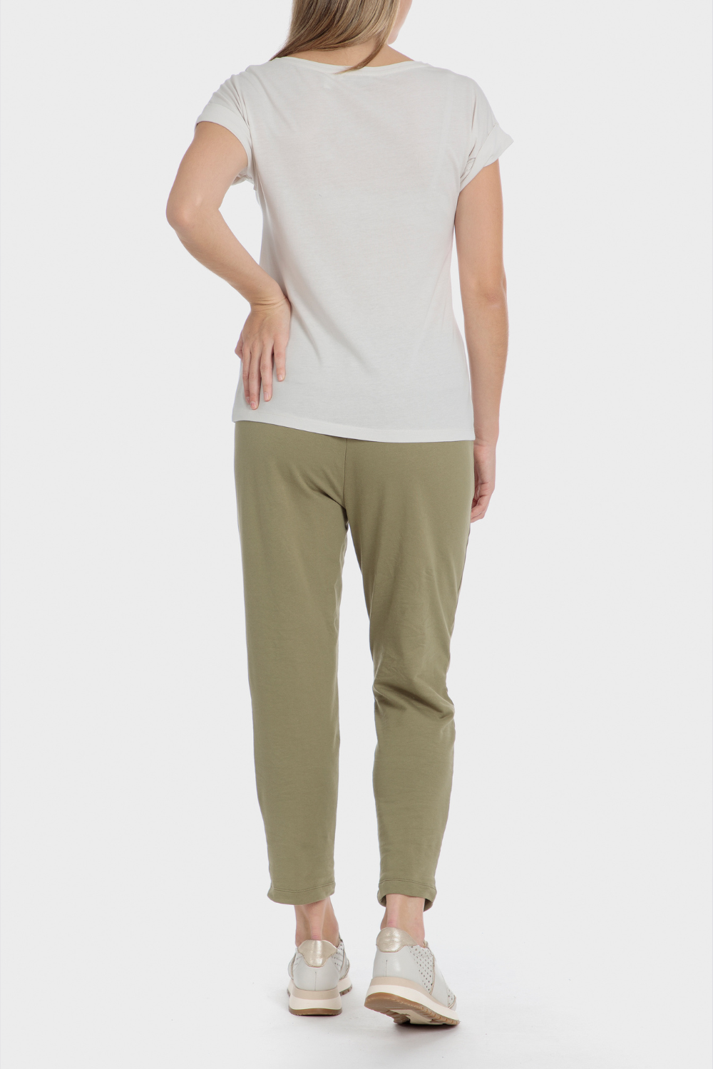 חולצת טי שירט קצרה מודפסת 