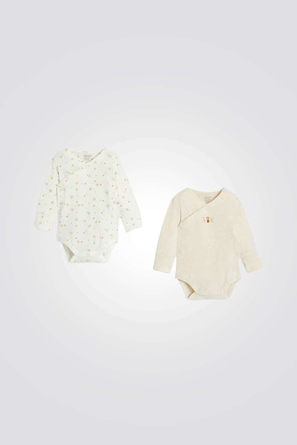 סט שני בגדי גוף לתינוקות