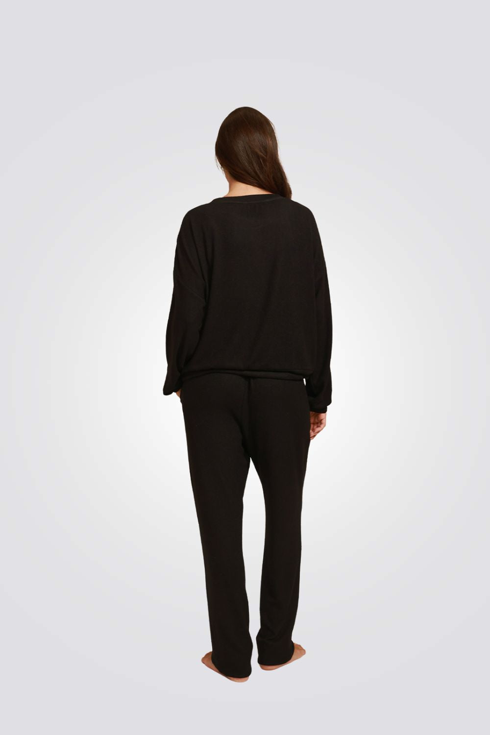 סט סריג רך חולצה ומכנסיים ארוכים | לימינל 