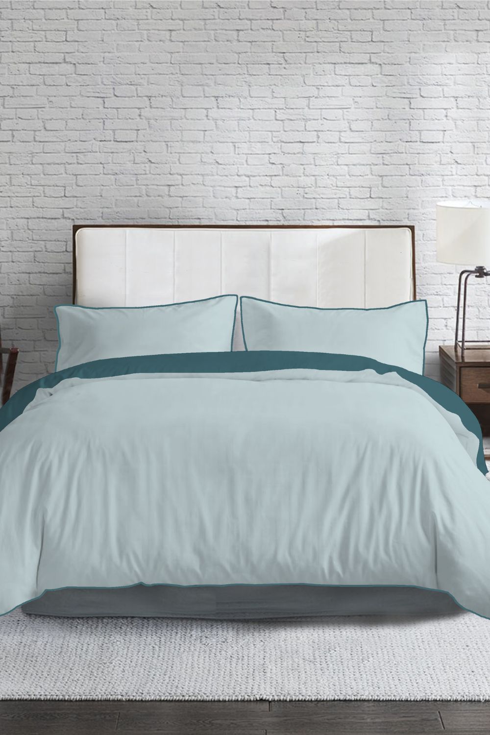 סט מצעים כותנה סאטן מיטה זוגית 160/200 ס"מ דגם MARINA