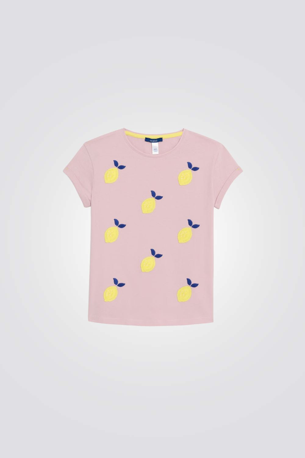 טישירט לילדות עם הדפס לימונים