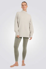 סווטשירט בגזרה רחבה עם צווארון גבוה | 4F