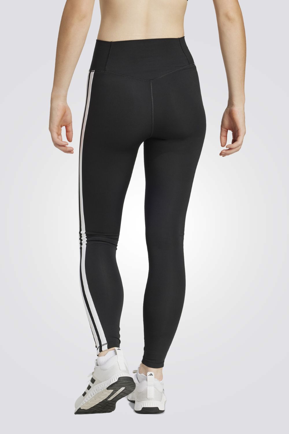 טייץ ספורט Optime Essentials 3 Stripes לנשים