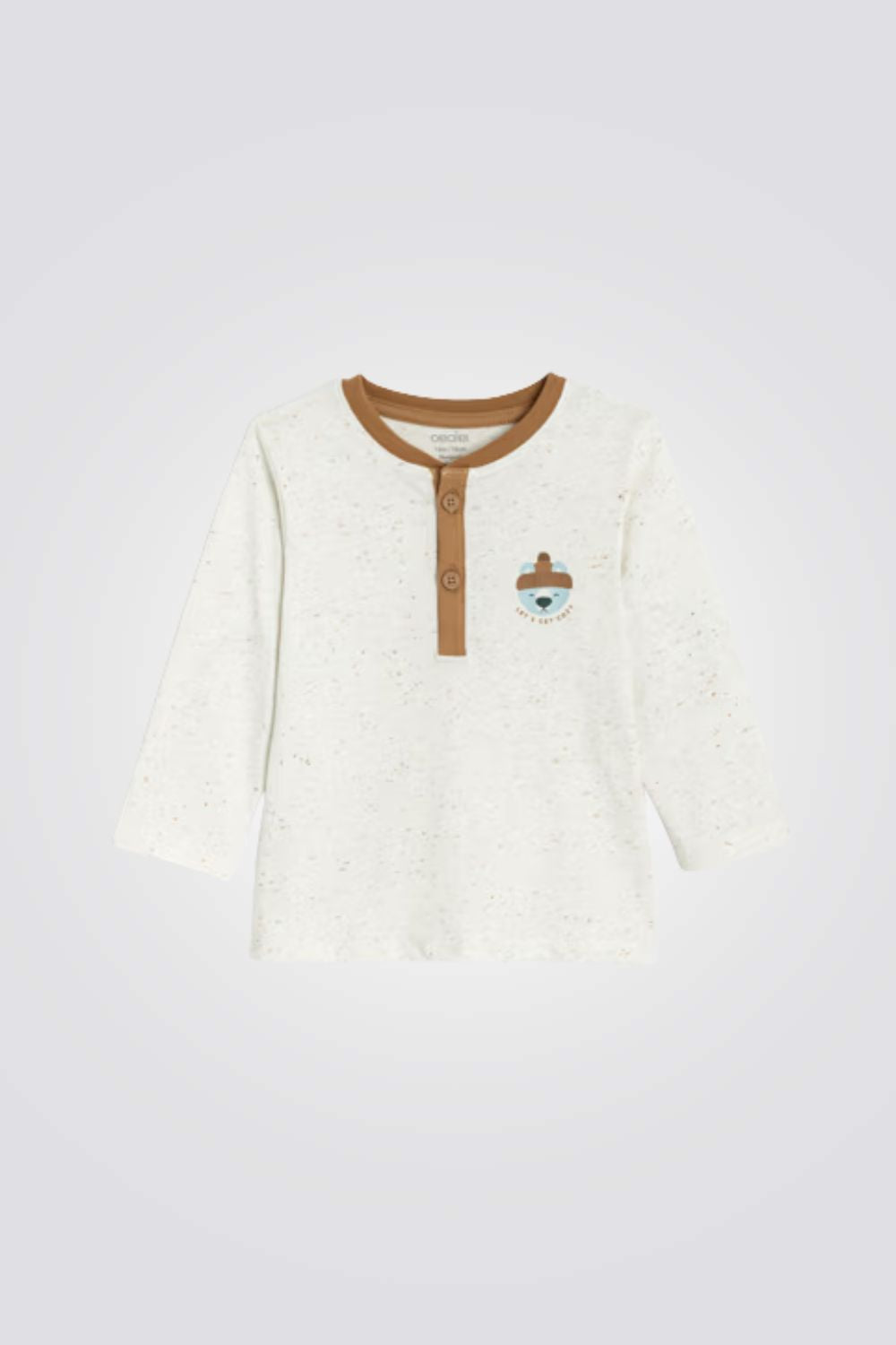 טי‑שירט ג׳רזי שמנת עם הדפס חיות | אוקיידי