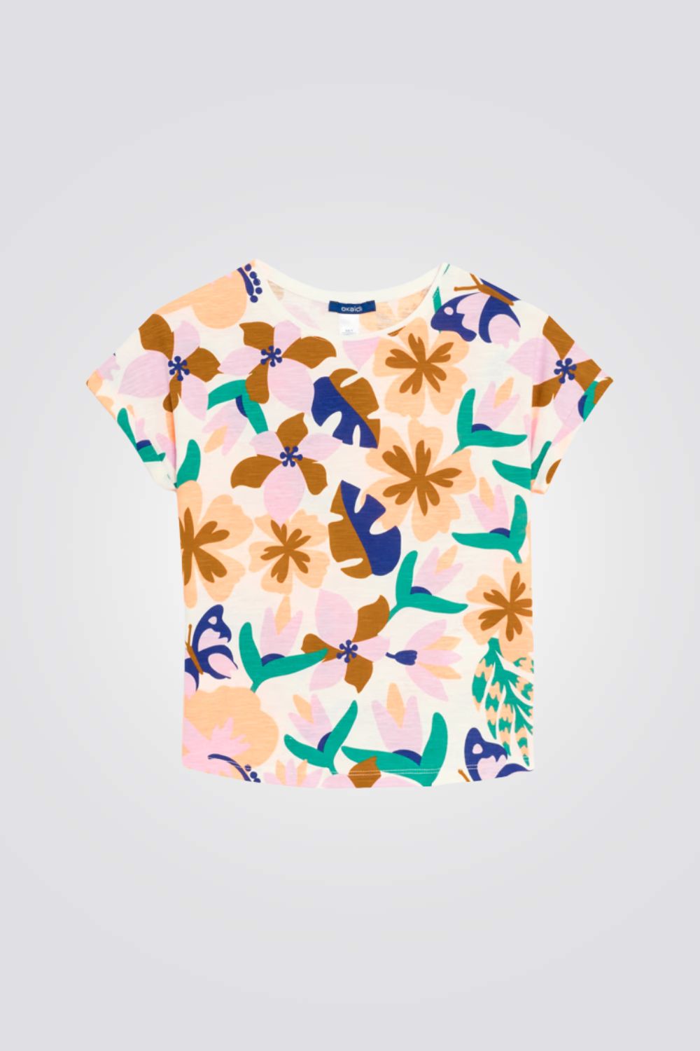 טישירט קצרה פרחונית לילדות