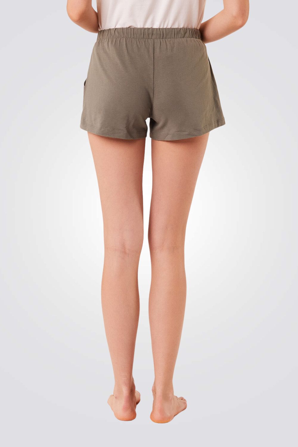 מכנסי פיג'מה קצרים MARILOU בצבע חום