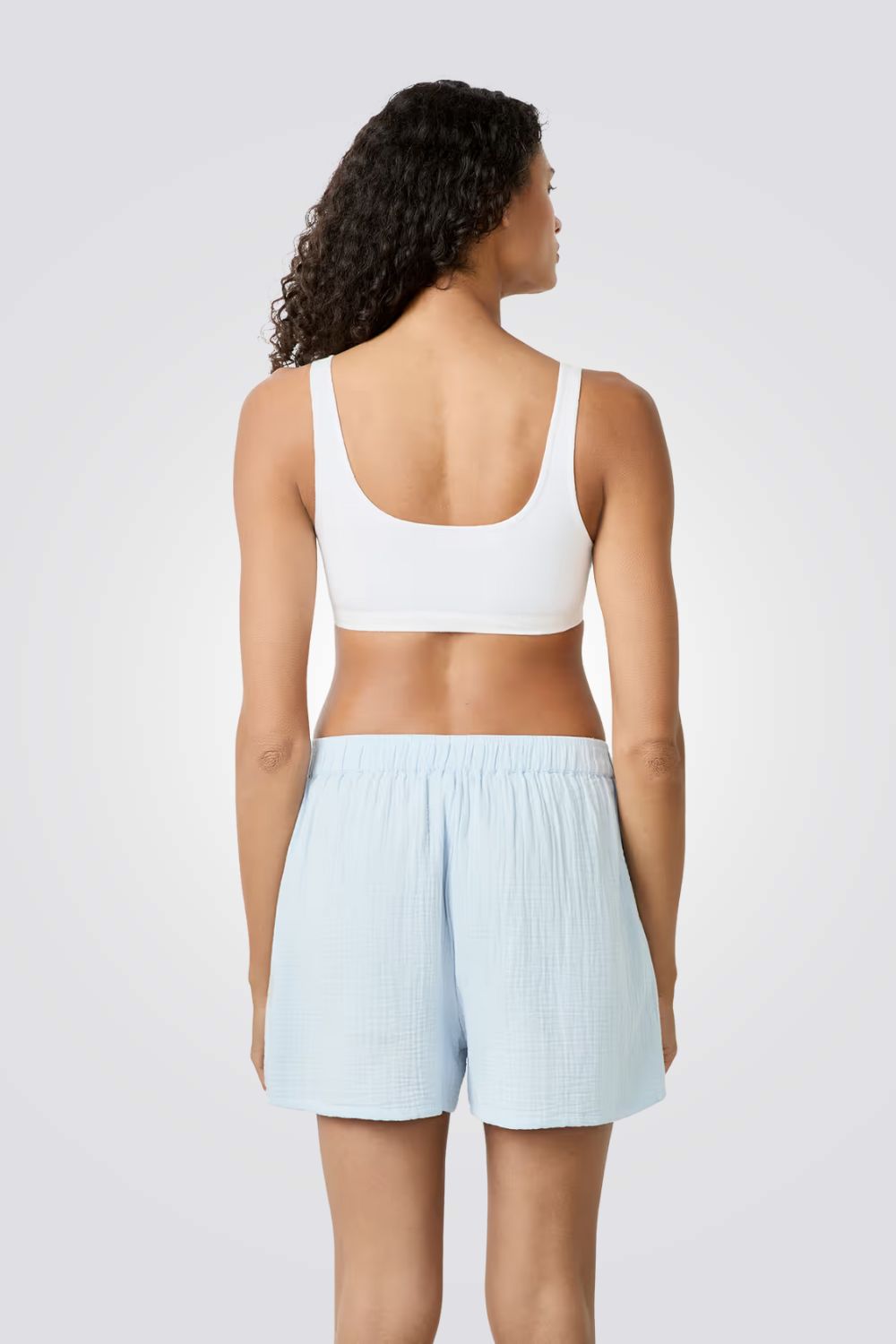 מכנסי פיג'מה קצרים מכותנה VENICIA לנשים