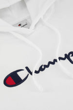 סווטשריט קפוצ'ון לוגו בחזית בצבע לבן