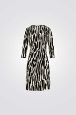 שמלת מעטפת קצרה הדפס אבסטרקטי 