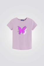 טישירט לילדות עם הדפס 