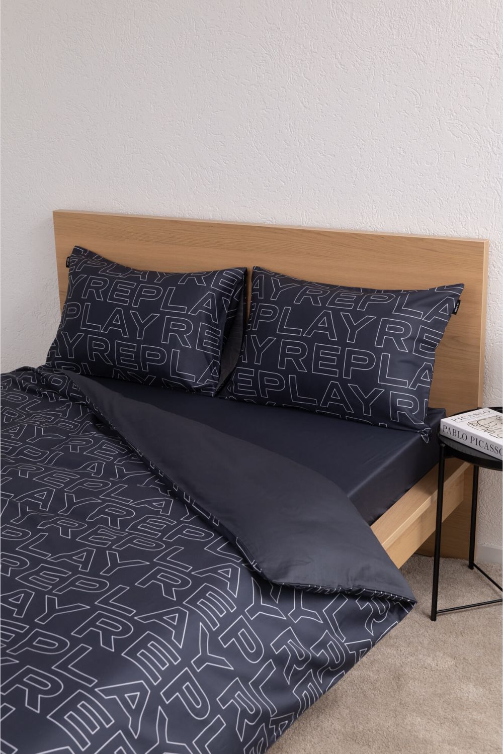 סט מצעים זוגי 160/200 מכותנה סאטן דגם NEW YORK