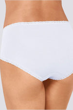 תחתונים 24/7 COTTON LACE MIDI צבע לבן