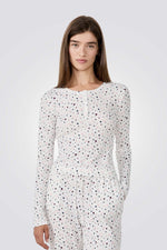 חולצת פיג'מה בהדפס לבבות | איתם