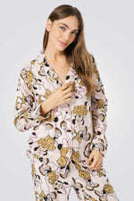 סט פיג’מה מכופתרת דקה  MINNIE