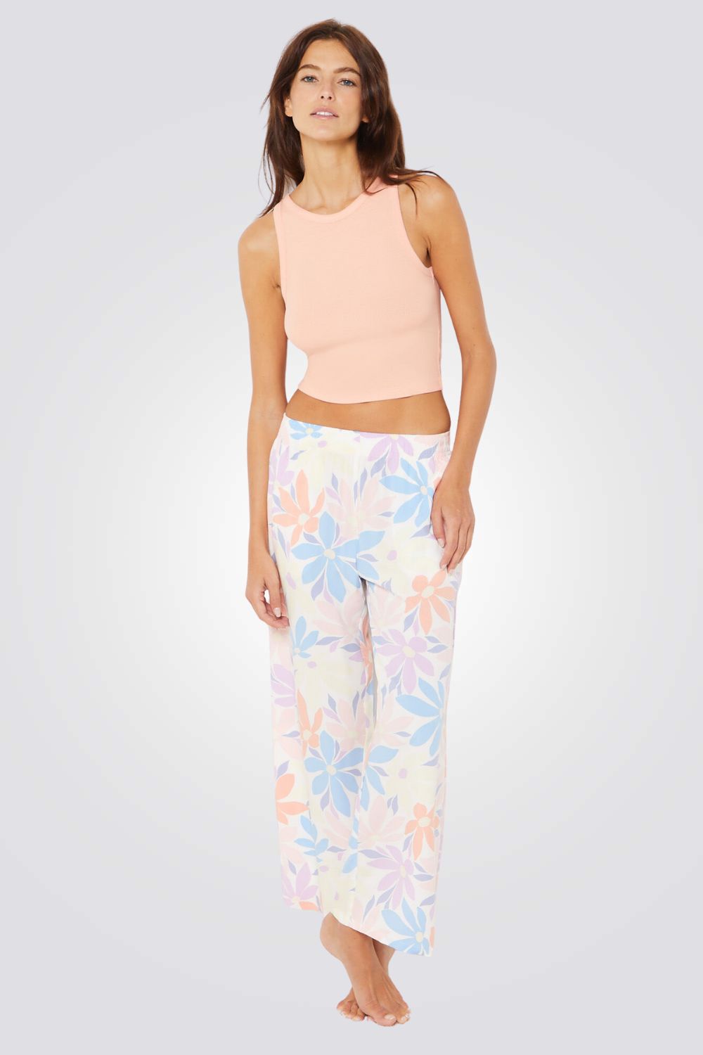 מכנסי 7/8 בהדפס פרחוני | איתם