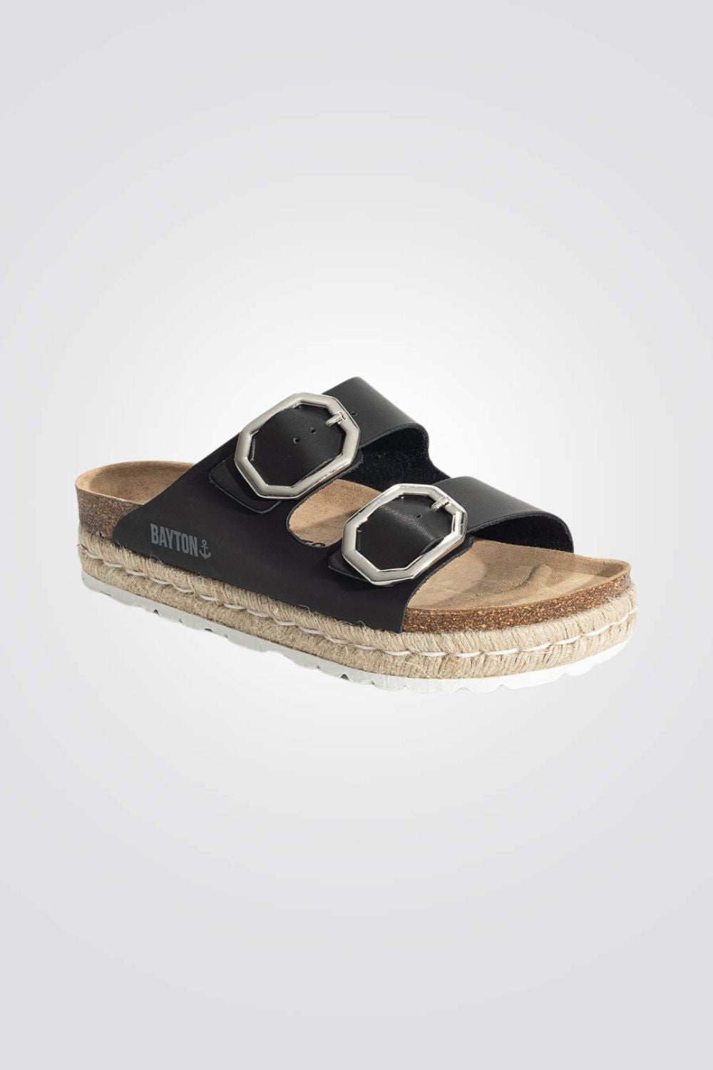 כפכפי עור לנשים ALCEE בצבע שחור